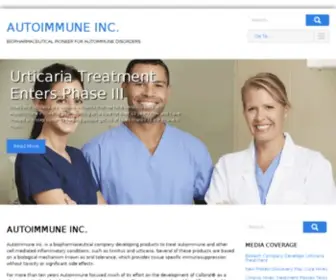 Autoimmuneinc.com(AutoImmune Inc) Screenshot