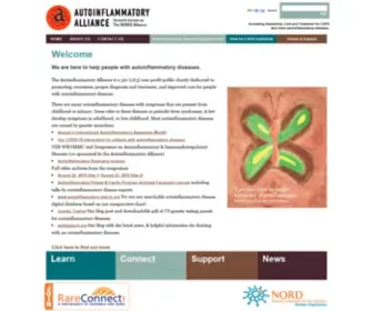 Autoinflammatory.org(The Autoinflammatory Alliance) Screenshot