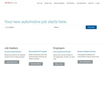 Autojobs.com(Discover your next automotive career with AUTOjobs) Screenshot