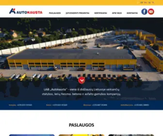 Autokausta.lt(Viena iš didžiausių Lietuvoje statybos kompanijų) Screenshot