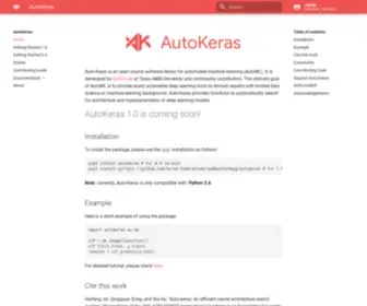 Autokeras.com(Autokeras) Screenshot