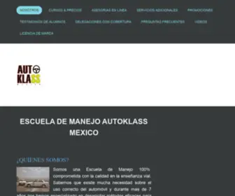 Autoklassmx.com.mx(Escuelas de manejo) Screenshot