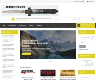 Autoknife.com(Switchblade Automatic Knives From Around The World) Screenshot