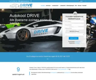 Autokooldrive.ee(Autokool Drive Tallinnas) Screenshot