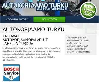 Autokorjaamo-Turku.fi(Huollamme ja korjaamme kaikki henkilö) Screenshot