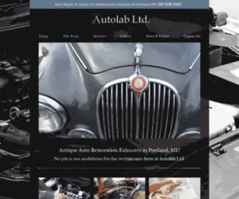 Autolab.com(Auto Restoration Maine) Screenshot