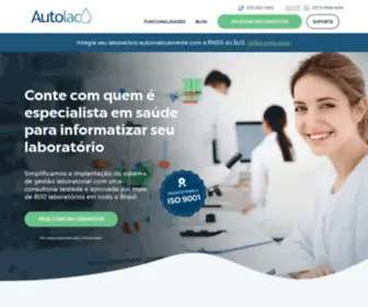 Autolac.com.br(Sistema de gestão laboratorial) Screenshot