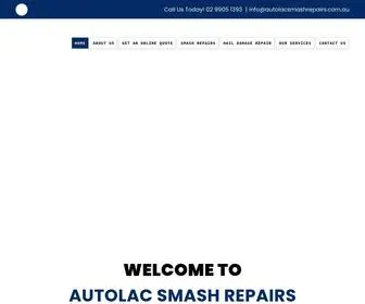 Autolacsmashrepairs.com.au(Smash Repairs Services Northern Beaches) Screenshot