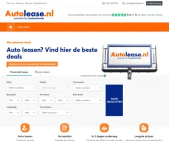 Autolease.nl(Vergelijk alle autolease deals online) Screenshot