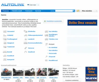 Autoline.co.ee(Uue ja kasutatud tehnika müük ja ost) Screenshot