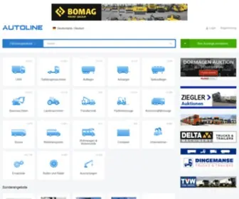 Autoline.de(Neue und gebrauchte Maschinen) Screenshot
