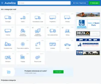 Autoline.si(Prodaja in nakup nove ter stare mehanizacije) Screenshot