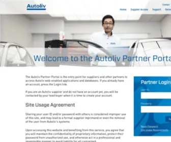 Autoliv.biz(Autoliv Partner Portal) Screenshot