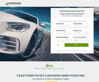 Autoloanadvance.com(Get a secure loan as soon as the next business day) Screenshot