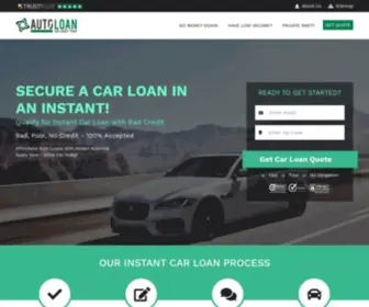 Autoloanbadcredittoday.com(Getting instant auto loan approval online) Screenshot