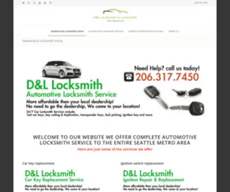 Autolocksmithseattlewa.com(Seattle Auto Locksmith Services in Seattle) Screenshot