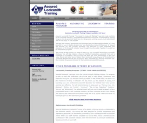 Autolocktraining.com(Assured Auto Locksmith Training) Screenshot