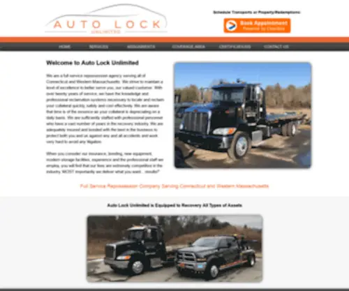 Autolockunlimited.com(Repossessions and Collateral Recovery by Auto Lock Unlimited) Screenshot
