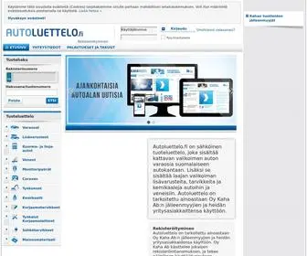 Autoluettelo.fi(Etusivu) Screenshot