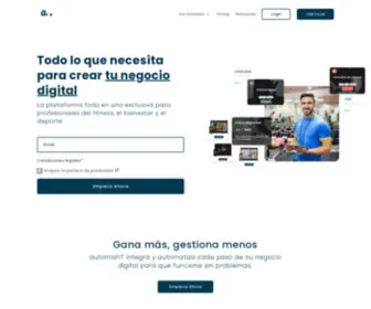 Automafit.com(Todo lo que necesita para crear tu negocio digital) Screenshot