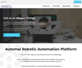 Automai.com(Test Automation & Robotic Process Automation) Screenshot