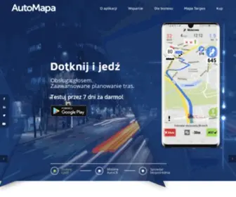 Automapa.pl(Nawigacja i serwis mapowy najlepszych kierowców) Screenshot