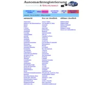 Automarktregistrierung.de(Automobile & online games & free car classifieds & car parts) Screenshot