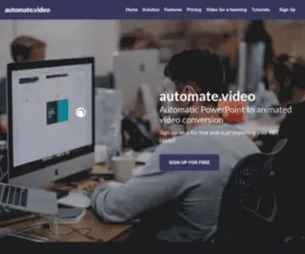 Automate.video(Turns your Powerpoint (PPT)) Screenshot
