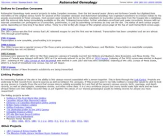 Automatedgenealogy.com(Automated Genealogy) Screenshot