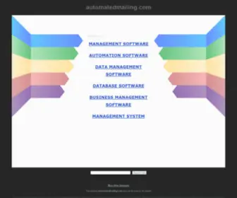 Automatedmailing.com(Bulk mail) Screenshot