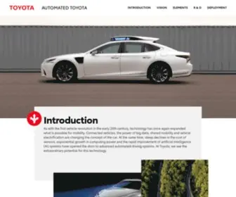 Automatedtoyota.com(Automated driving) Screenshot