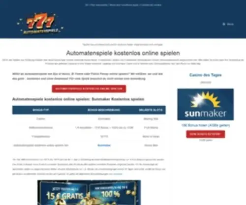 Automatenspiele.info(Automatenspiele kostenlos online spielen) Screenshot