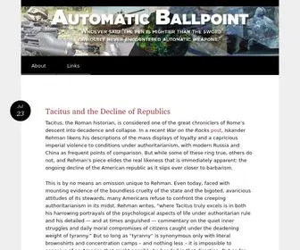 Automaticballpoint.com("Whoever said 'the pen) Screenshot