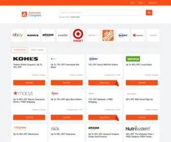 Automaticcoupons.com(Coupon Codes) Screenshot