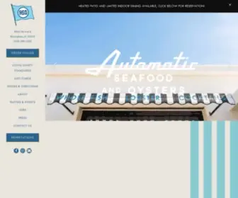 Automaticseafood.com(Automatic Seafood and Oysters) Screenshot