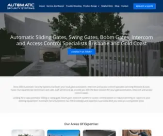 Automaticsecuritysystems.com.au(Automatic Security Systems Gold Coast) Screenshot