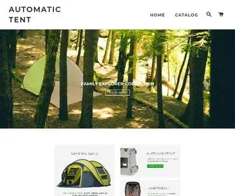 Automatictent.com(Innovation meets adventure in all new Automatic Tent. The tent pops up automatically and) Screenshot