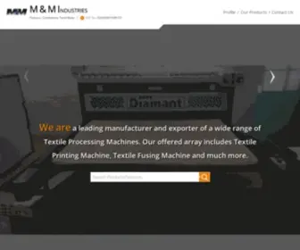 Automatictshirtprintingmachine.com(M & M Industries) Screenshot