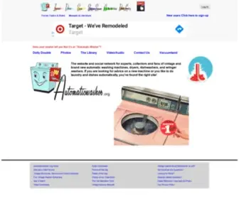 Automaticwasher.org(The world's coolest Washing Machines) Screenshot