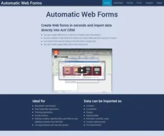Automaticwebforms.com(Automaticwebforms) Screenshot