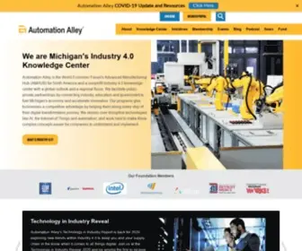 Automationalley.com(Automation Alley is a World Economic Forum Advanced Manufacturing Hub (AMHUB)) Screenshot
