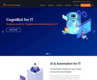 Automationedge.com(Building delightful workplace experience with Conversational AI and Robotic Process Automation (RPA)) Screenshot