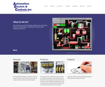 Automationelectric.com(Automation Electric and Controls) Screenshot