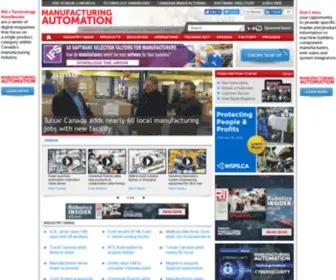 Automationmag.com(Manufacturing AUTOMATION) Screenshot