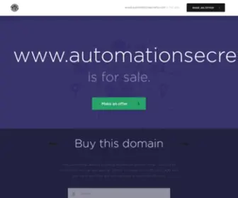 Automationsecrets.com(automationsecrets) Screenshot