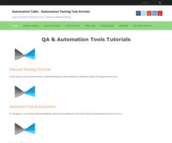 Automationtalks.com(Learn Automation Testing) Screenshot