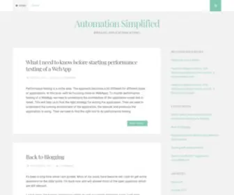 Automationtestingsimplified.com(Breaking applications) Screenshot