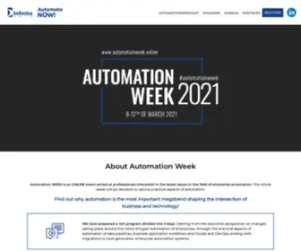 Automationweek.online(AutomationWEEK 2021) Screenshot