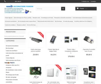 Automatismepassion.com(Vente de solutions d'automatisme de portail pas cher) Screenshot