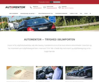 Automentor.dk(Import af biler) Screenshot
